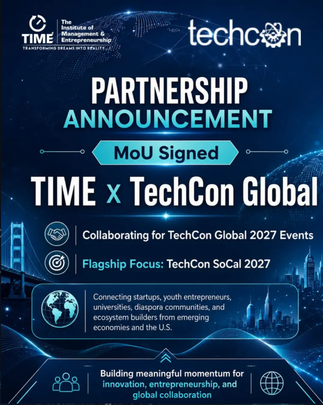 TIME and TechCon Global partnership announcement — MoU signed